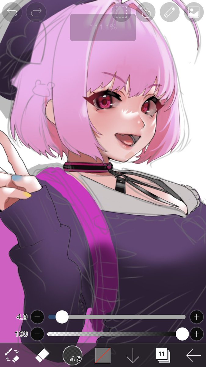 こっちは顔気に入ってるけど小物塗るの大変すぎる 