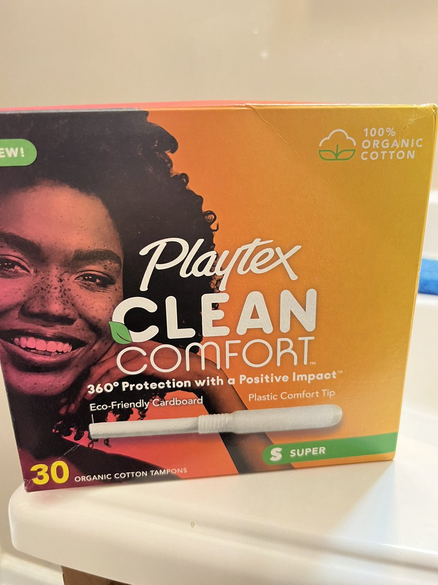 allthingsendo's tweet photo. Changed my tampons after the the added chemical controversy from my other brand. 

I brought these on a whim so let’s see how this goes… 🤞🏾🤞🏾🤞🏾

Also doing my research now just in case. 

I’ll keep you posted https://t.co/pPr9fRAM97
