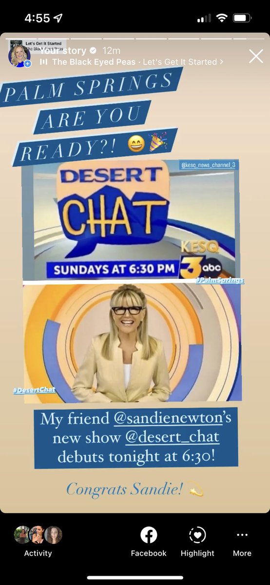 Are you ready Palm Springs?! 😄
My dear friend <a href="/sandienewton/">Sandie Newton</a>’s new show #DesertChat debuts tonight at 6:30 on <a href="/KESQ/">KESQ News Channel 3</a>. 🎉✨ 
It’s going to be such a great way to highlight the community. 
Congratulations Sandie! 
#NewShow #PalmSprings