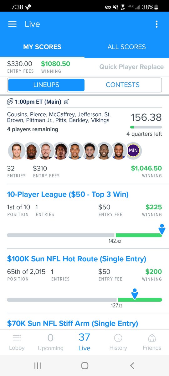 FanduelA's tweet image. Smashed week 1 #Aces ♠️♠️ Let&apos;s keep doing our thing. Single game has been posted. 🏈🏈 #NFLTwitter #NFL #Aces #DFS 

If you aren&apos;t a member, DM us for pricing. Changed up how I am doing things a little. Will be an all access package instead of a subscription for each sport.