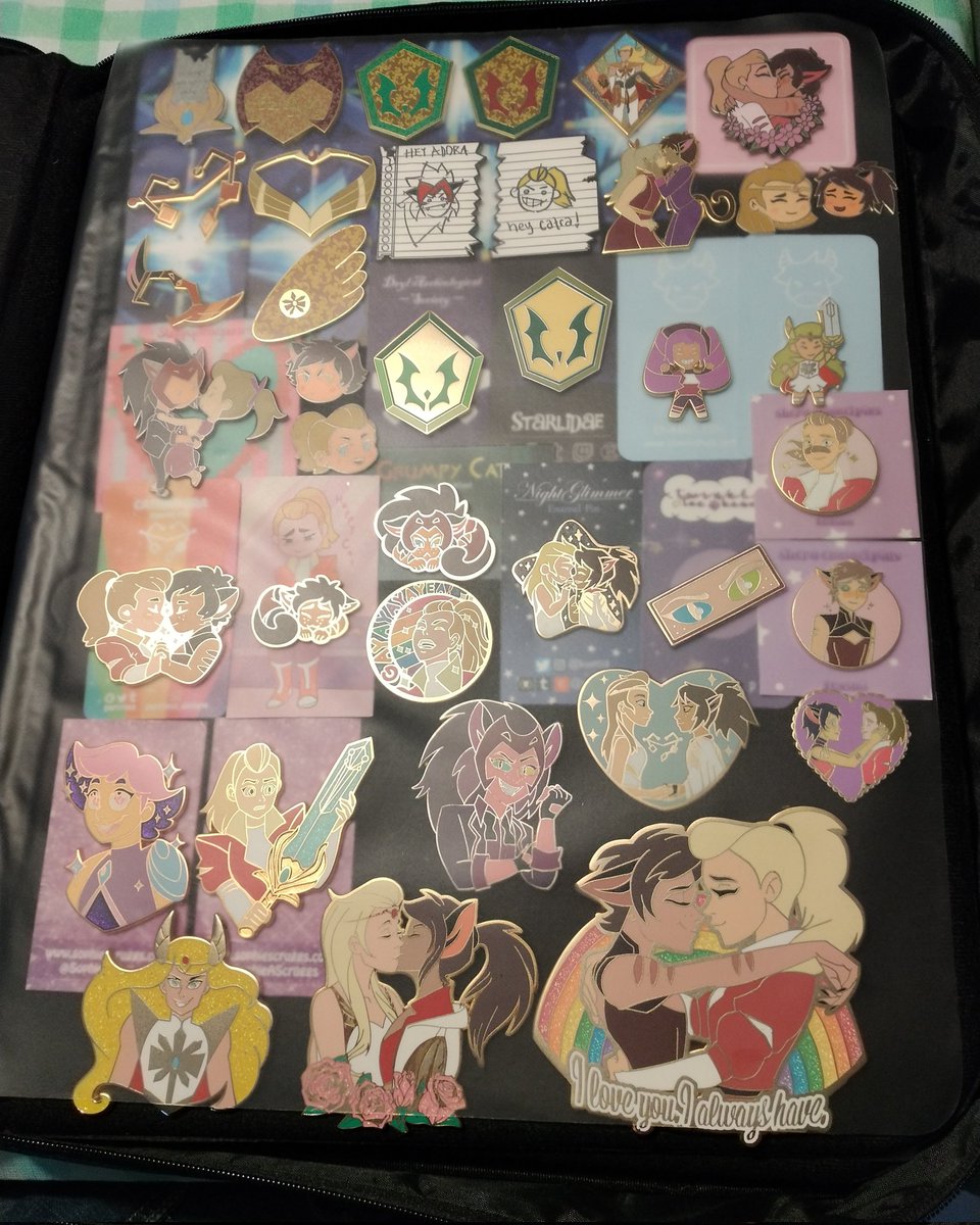 HauntedByCatra's tweet photo. Yay finally done!! 🎉
#pinfolio #catradora #catra #adora #pins #spop #shera #SheraandthePrincessesofPower #collection #collector https://t.co/BxcJG36qIs
