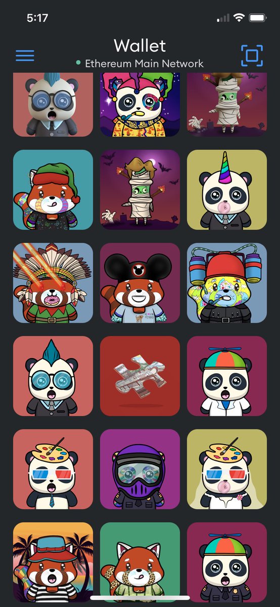 WakesessionsNFT's tweet photo. @ladyKalosKeeper @PandaMania_NFT @layneboyle They all donβt fit in the screen anymoreβ¦.. LOL π love my #Pandas, #RedPandaPals & #BambooBuddies all attached with amazing perks. https://t.co/eDSk4Pz0KG