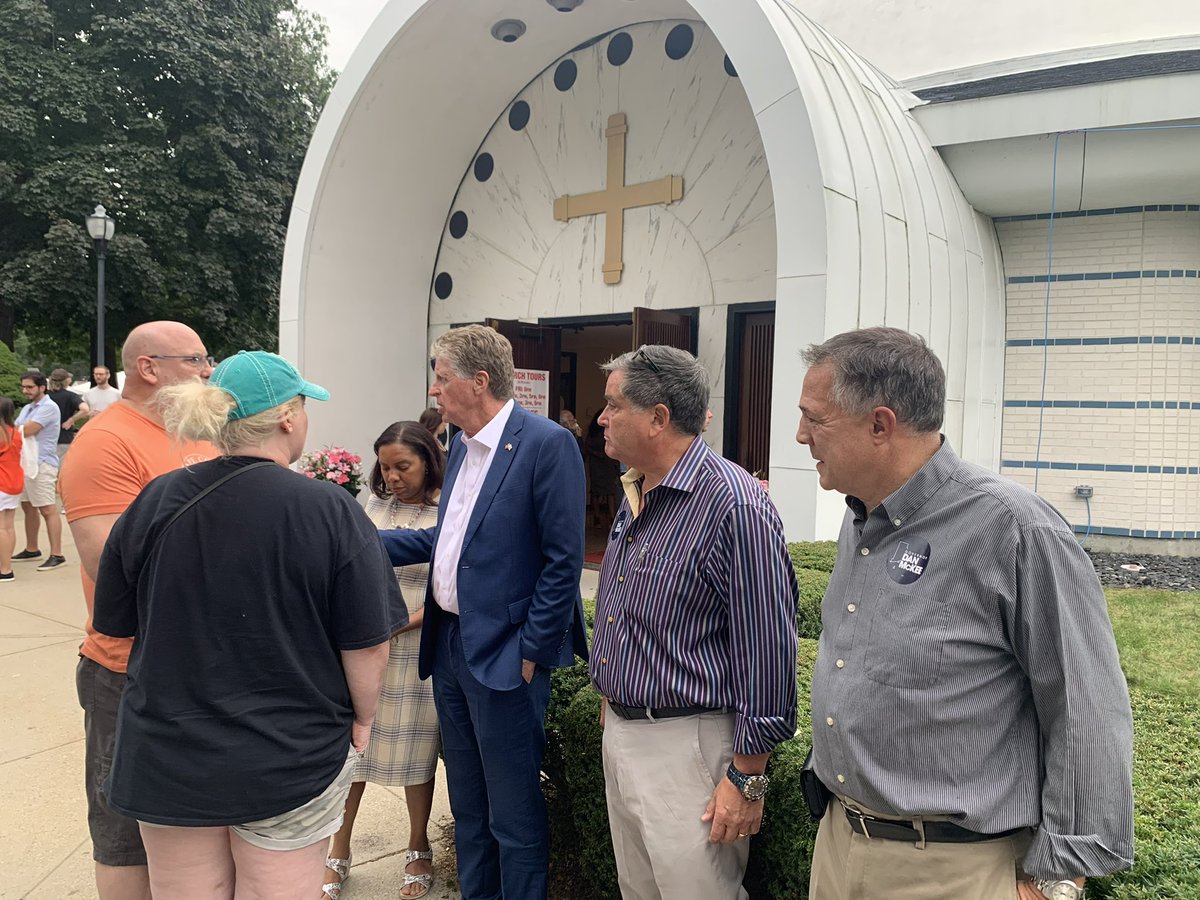 Enjoyed attending the Greek Festival in Cranston today with <a href="/DanMcKeeRI/">Governor Dan McKee</a> <a href="/Sabina_Matos/">Sabina Matos</a> and <a href="/LouRaptakis/">Lou Raptakis</a> - was great to meet with so many folks from Cranston!