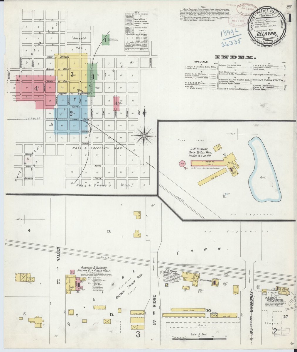 Random Sanborn Maps on Twitter "Delavan, Tazewell County, Illinois