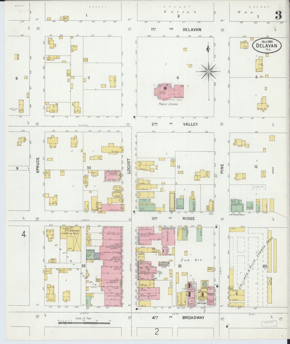 Random Sanborn Maps on Twitter "Delavan, Tazewell County, Illinois
