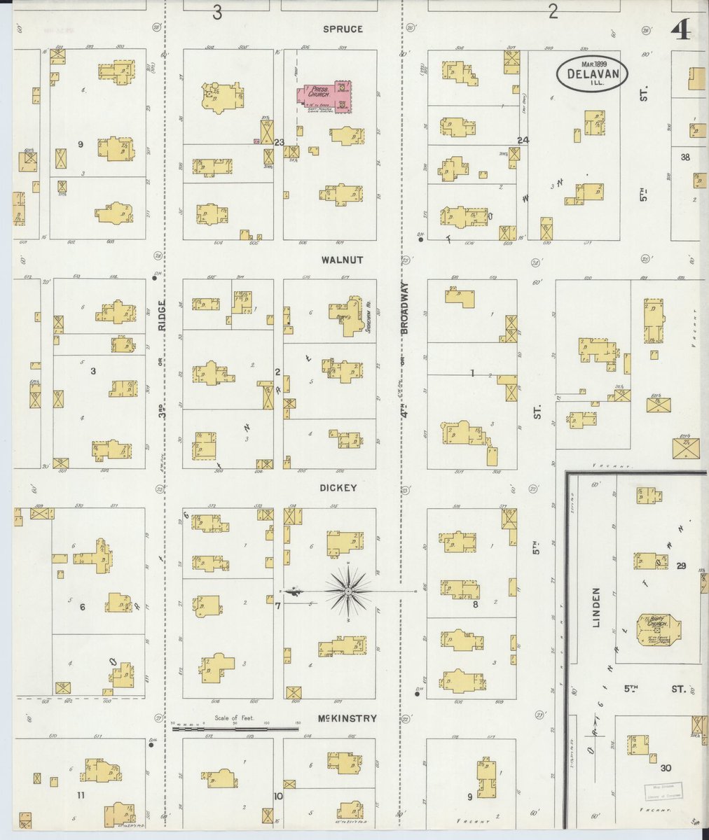 Random Sanborn Maps on Twitter "Delavan, Tazewell County, Illinois