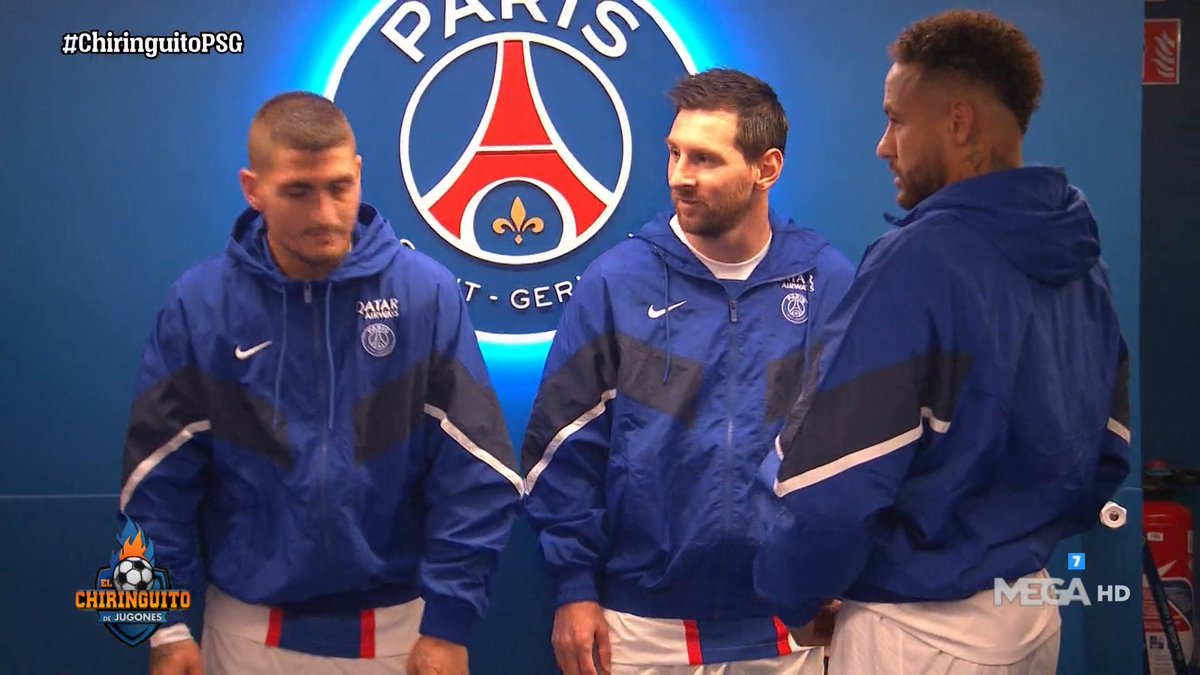 😐MBAPPÉ, SOLO.

😆😆😆Verratti, Messi y Neymar, de risas.

👉La imagen más llamativa en el túnel de vestuario del PSG, en #ChiringuitoPSG.