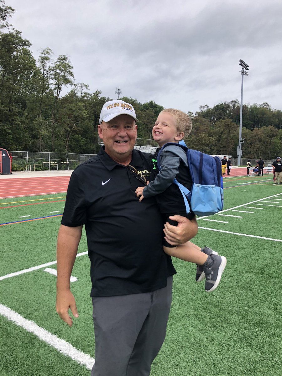 Tough day on the gridiron, wonderful time spent with grandson Easton