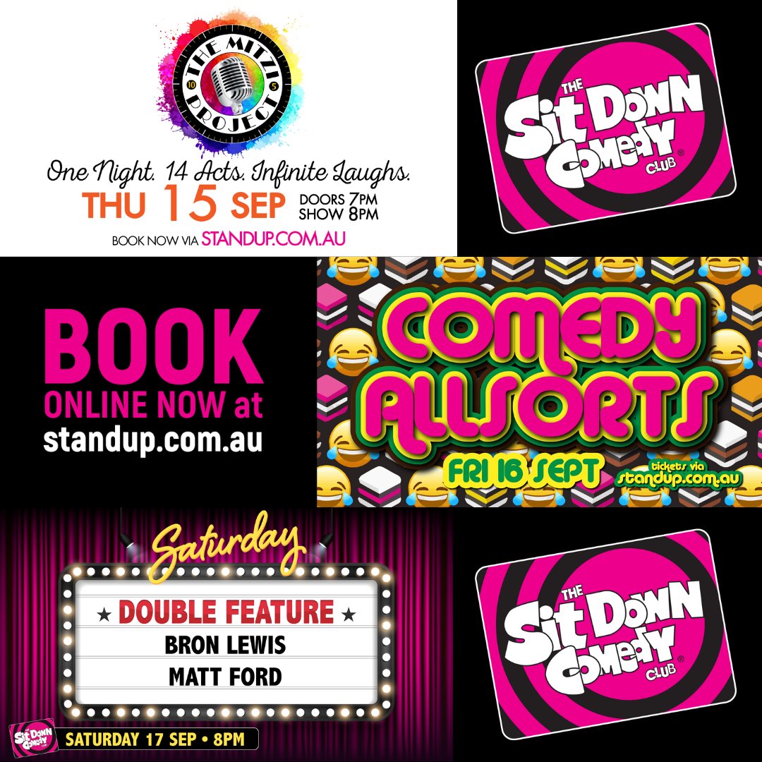 Shows? Shows. Shows!

Get your tickets for them right here -> standup.com.au