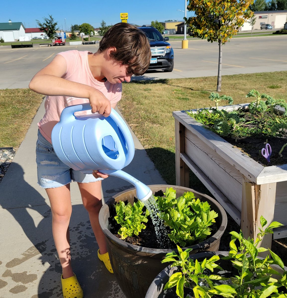 Enjoyed the beautiful weather this weekend on a walk, watering the garden, enjoying the fresh veggies and of course the best park!