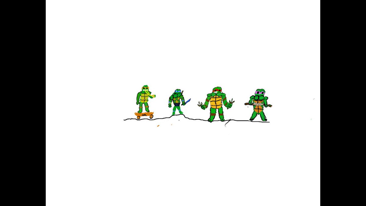 BahGoom's tweet photo. Painted in #colorslive #NintendoSwitch TMNT https://t.co/PljVSpvHCp