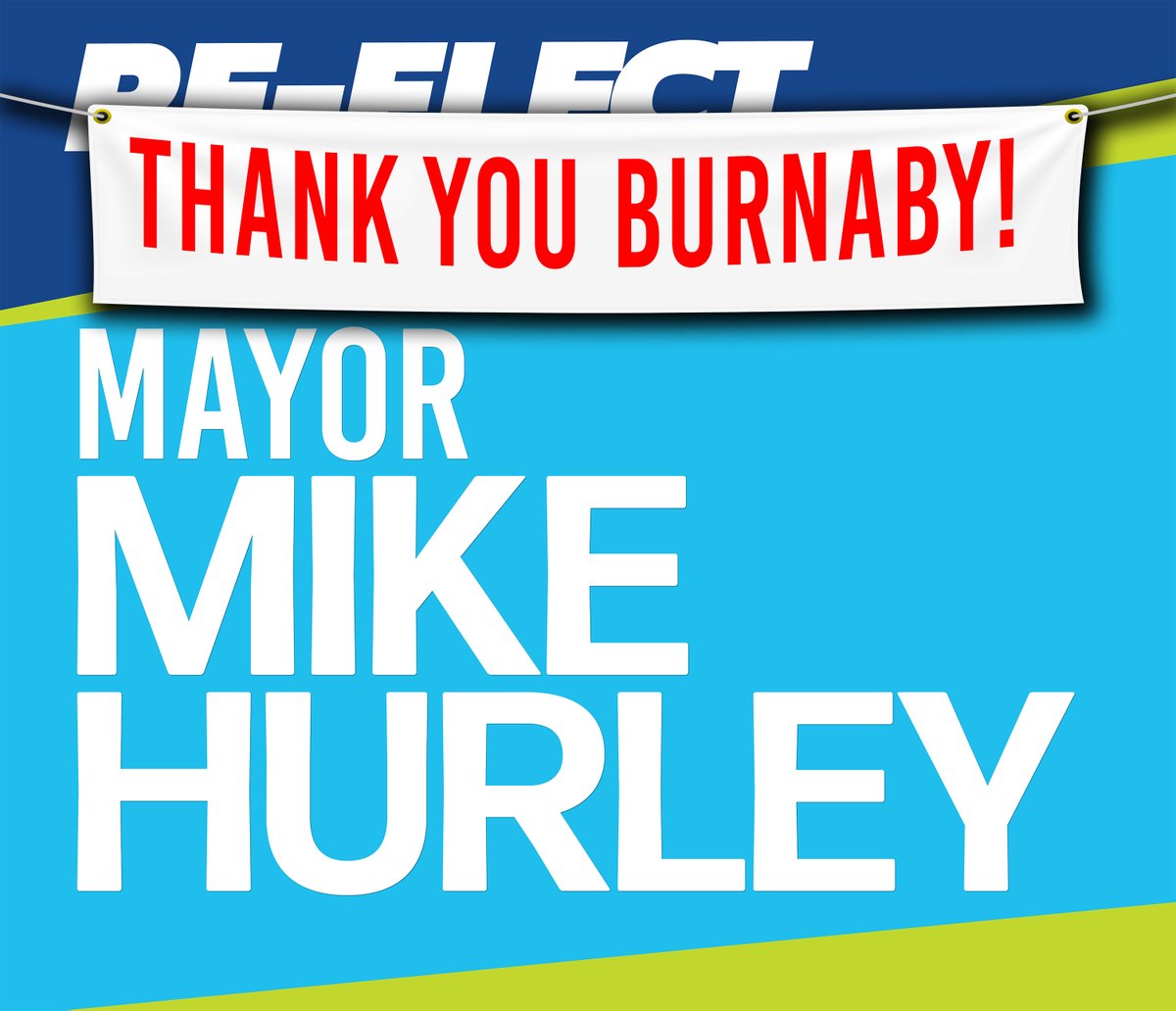 Thank you Burnaby – I am humbled and honoured to be acclaimed as Mayor for four more years.  It takes a lot of teamwork and collaboration to get things done.  I encourage all residents to vote on October 15th for council members that will keep Burnaby moving forward. Thank you!