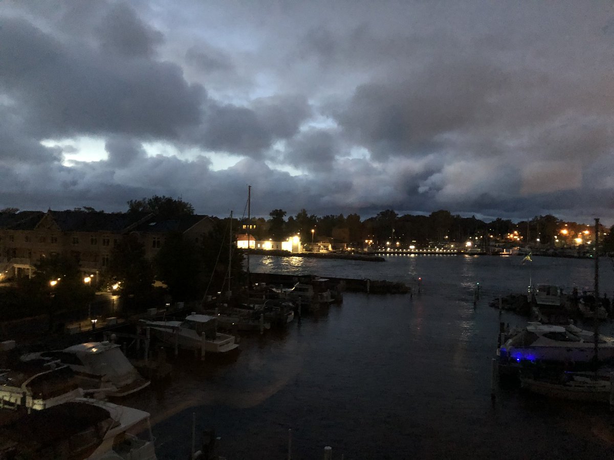 The skies look ominous tonight in St. Joseph, MI on this anniversary of #September11.