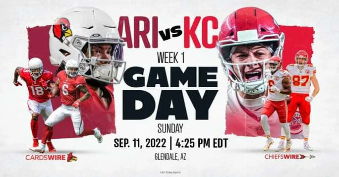 AVCastaway's tweet photo. We're Here!
My Brother Mark
Nephew Isaiah Castaway
Kansas City Chiefs
at
Arizona Cardinals
September 11, 2022
#BirdCityFootball #ArizonaCardinals #RedSea #BirdGang #AZvsKC #cardinalsvschiefs https://t.co/P5ngCf6Ndw