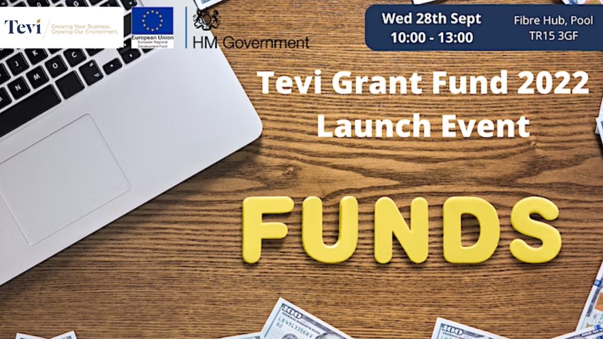 Exe_Innovation's tweet photo. Join @tevicornwall to find out more about their new grant fund which will offer ten grants of £10k to innovative projects across #Cornwall &amp; the #ScillyIsles which relate to the #CircularEconomy or #EnvironmentalGrowth. Register today to find out more: https://t.co/M3e0Zpnroz https://t.co/2JX7qpNEWC
