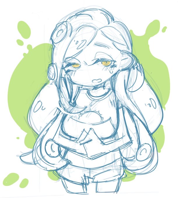 タコ蜜杞ちゃん。タコ足美味しそうに描いてあげたい( ˘ω˘ ) 