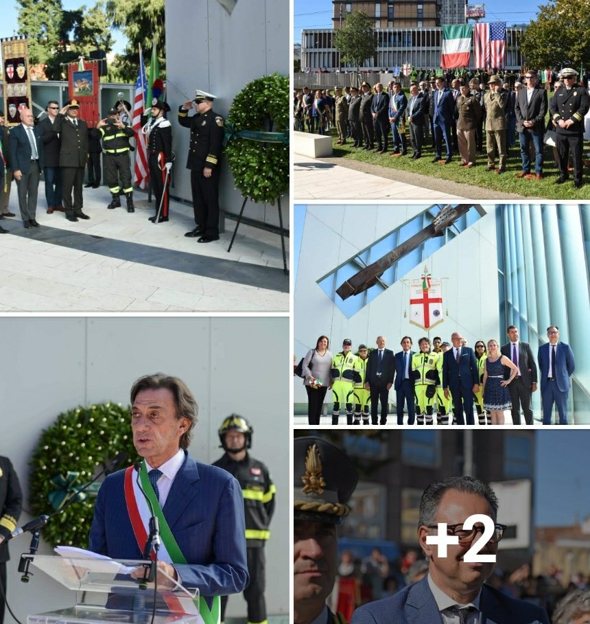 AlessandroBisa3's tweet photo. Commemorazione #11settembre di fronte al #memoriale “Memoria e luce” col console degli #StatiUniti e tante rappresentanze territoriali.
Il Sindaco di #Padova Sergio #Giordani, da oggi anche Presidente della Provincia ha giustamente ricordato le migliaia di vittime dell’attentato https://t.co/KJEzEB4I6x