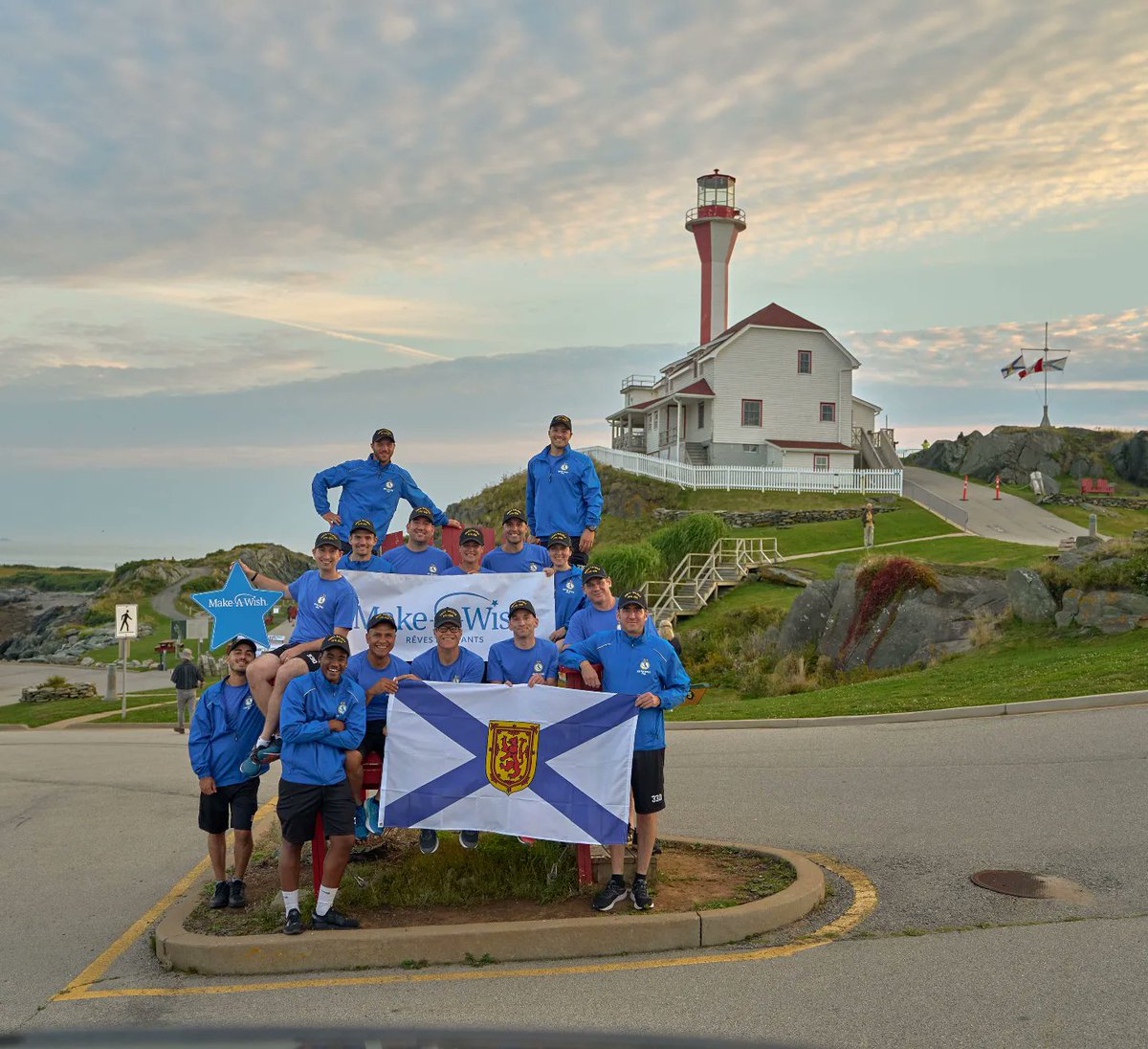 AprtrPerception's tweet photo. Happy to be part of #hmcsncsmhalifax #runforwishes2022, we're in #yarmouth ready to commence our run across the province tomorrow.

This marks the 18th year that HMCS Halifax have been showing support for children with critical illness.

https://t.co/YSiYY7nasf https://t.co/bhpinbUM24