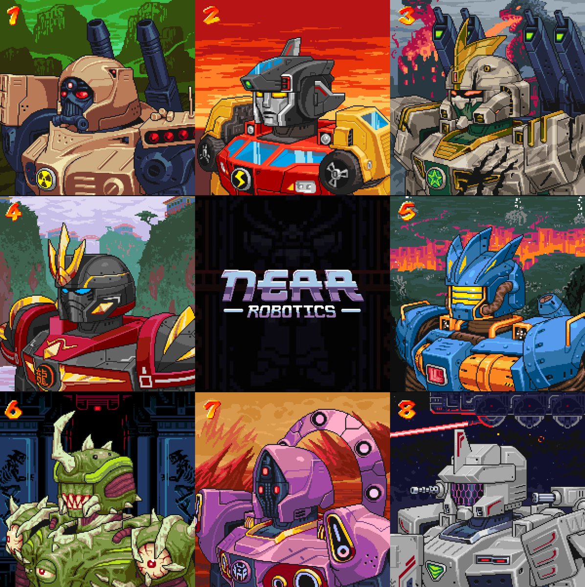 Which robotic do you want to see auctioned first.. 1-8? 🤖