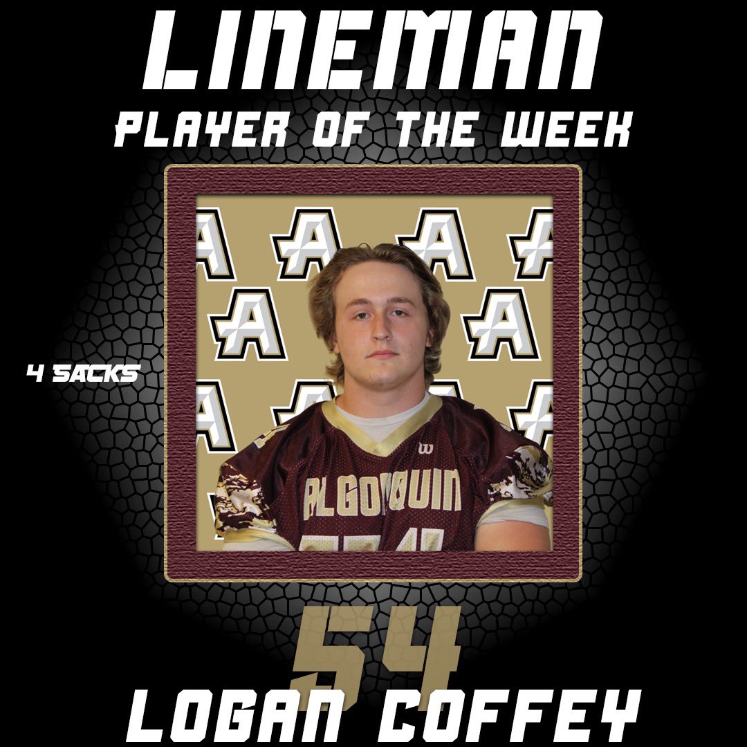 Algonquin Titan Football (@gonk_football) on Twitter photo Players of the Week!
First three:
Defense- <a href="/NateMaggiolino4/">Natalo Maggiolino</a>
Offense- <a href="/dylan_terra/">Dylan Terra</a>
Lineman- <a href="/C7Logan/">Logan Coffey</a>
Each dude earned it.
#Family x #TitanUp Players of the Week!
First three:
Defense- <a href="/NateMaggiolino4/">Natalo Maggiolino</a>
Offense- <a href="/dylan_terra/">Dylan Terra</a>
Lineman- <a href="/C7Logan/">Logan Coffey</a>
Each dude earned it.
#Family x #TitanUp