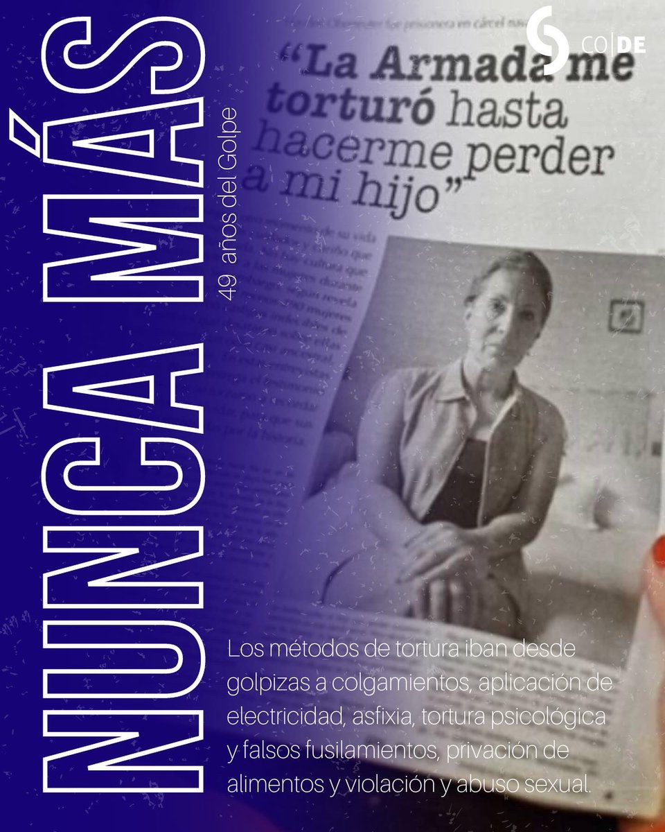 codeuchile's tweet photo. 🌹 a 49 años del Golpe de Estado, como CoDe decimos #NuncaMas .
 Por la Democracia y los Derechos Humanos, exigiendo Justicia, Verdad y Reparación 🌹 https://t.co/CnSjMVj5wT