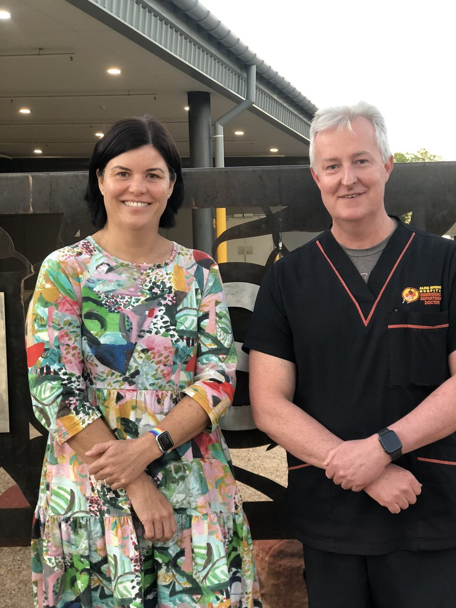 Chief Minister Fyles was in Alice Springs to meet with the senior clinicians. Was great to see her again.