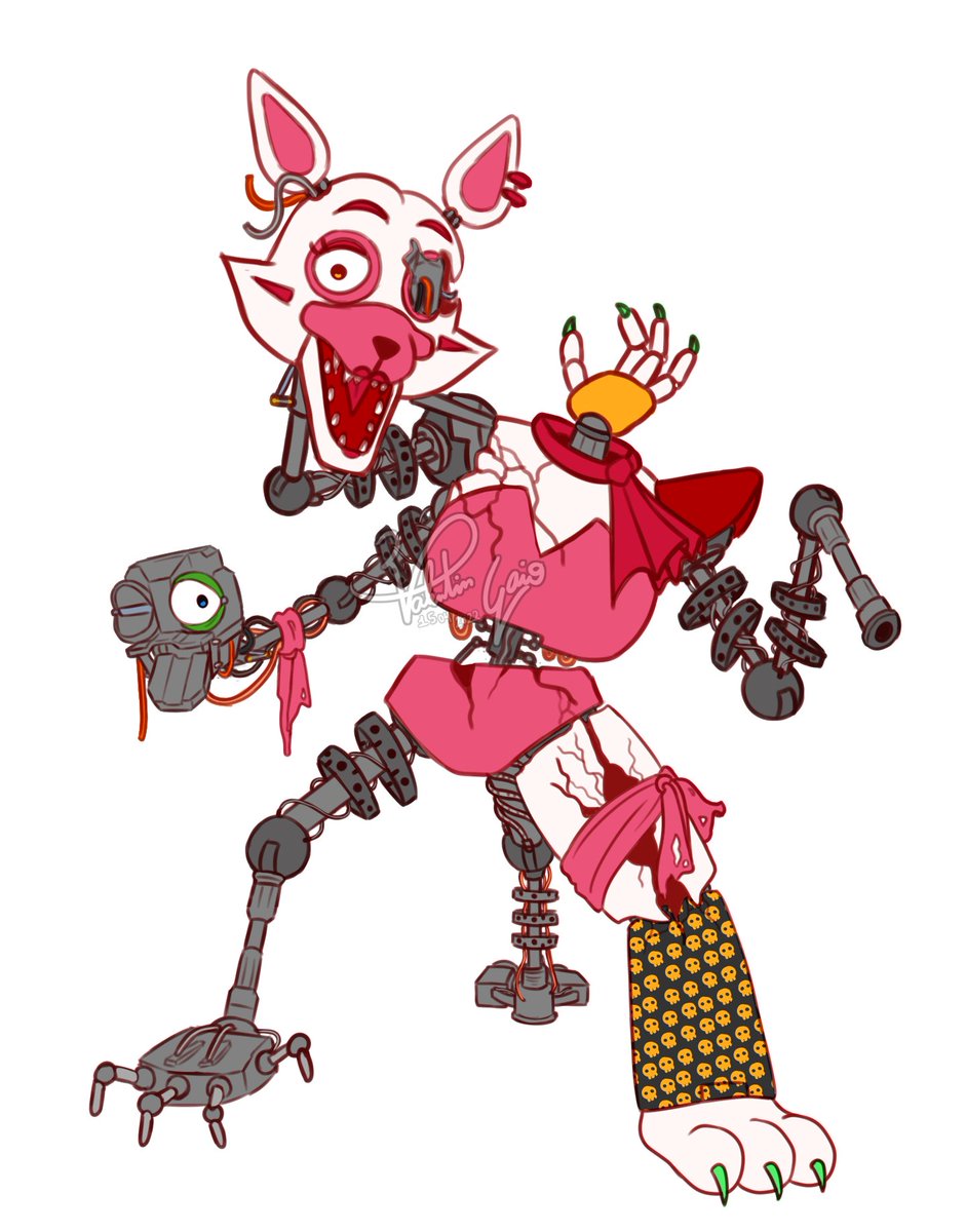 Glamrock Mangle is one of my favorite glamrock designs I made

I gotta make their rendered art soon