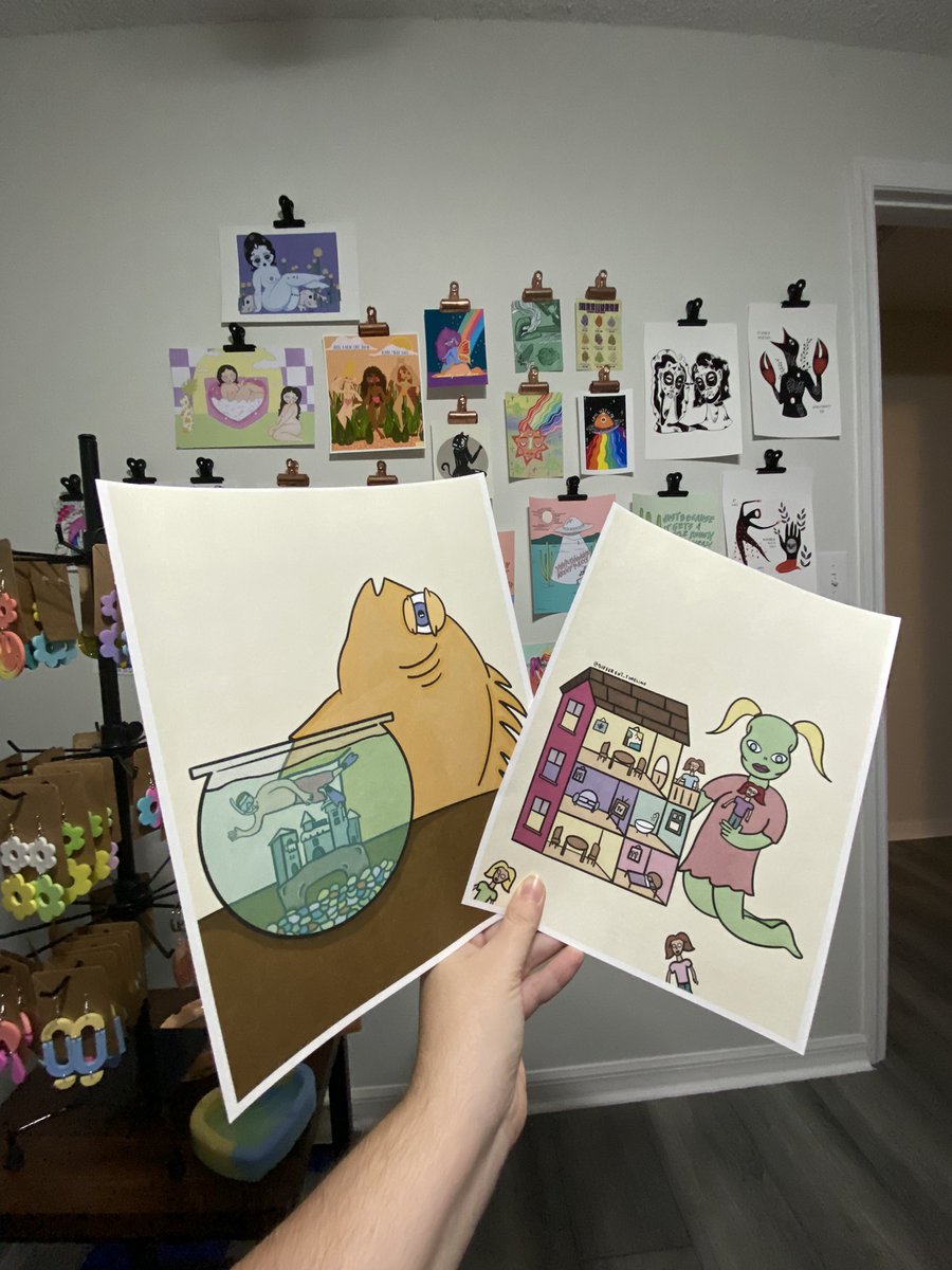 diff_timeline's tweet image. I finally ordered prints of some of my designs 🥸