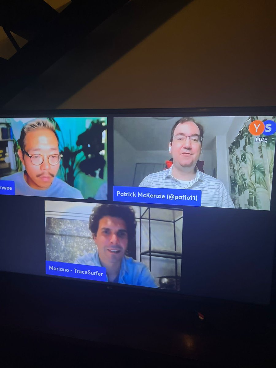 Thank you <a href="/patio11/">Patrick McKenzie</a> <a href="/stripe/">Stripe</a> and <a href="/edwinwee/">I'm now @edwinarbus</a> for you valuable feedback on our application to <a href="/ycombinator/">Y Combinator</a> 
Here is <a href="/MPineyrua/">Mariano Piñeyrua</a> our CEO at the live review.
Will keep you posted on the progress!