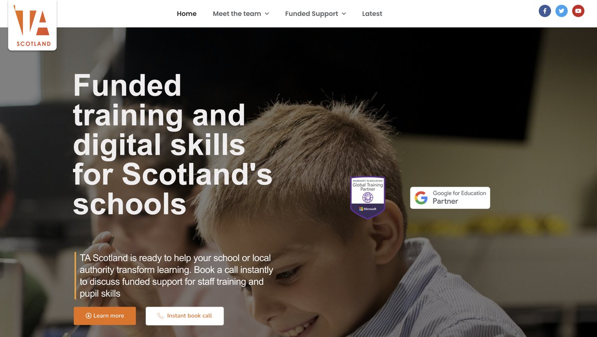 Did you know we offer 100% fully-funded programmes for 🏴󠁧󠁢󠁳󠁣󠁴󠁿🏴󠁧󠁢󠁳󠁣󠁴󠁿🏴󠁧󠁢󠁳󠁣󠁴󠁿Scottish education in association with our tech partners? 

🧑‍🎓 Microsoft Showcase Schools Programme
🧑‍🎓 Google Certification Programme
🧑‍🎓 Adobe Creativity days coming soon! 

taeducation.scot