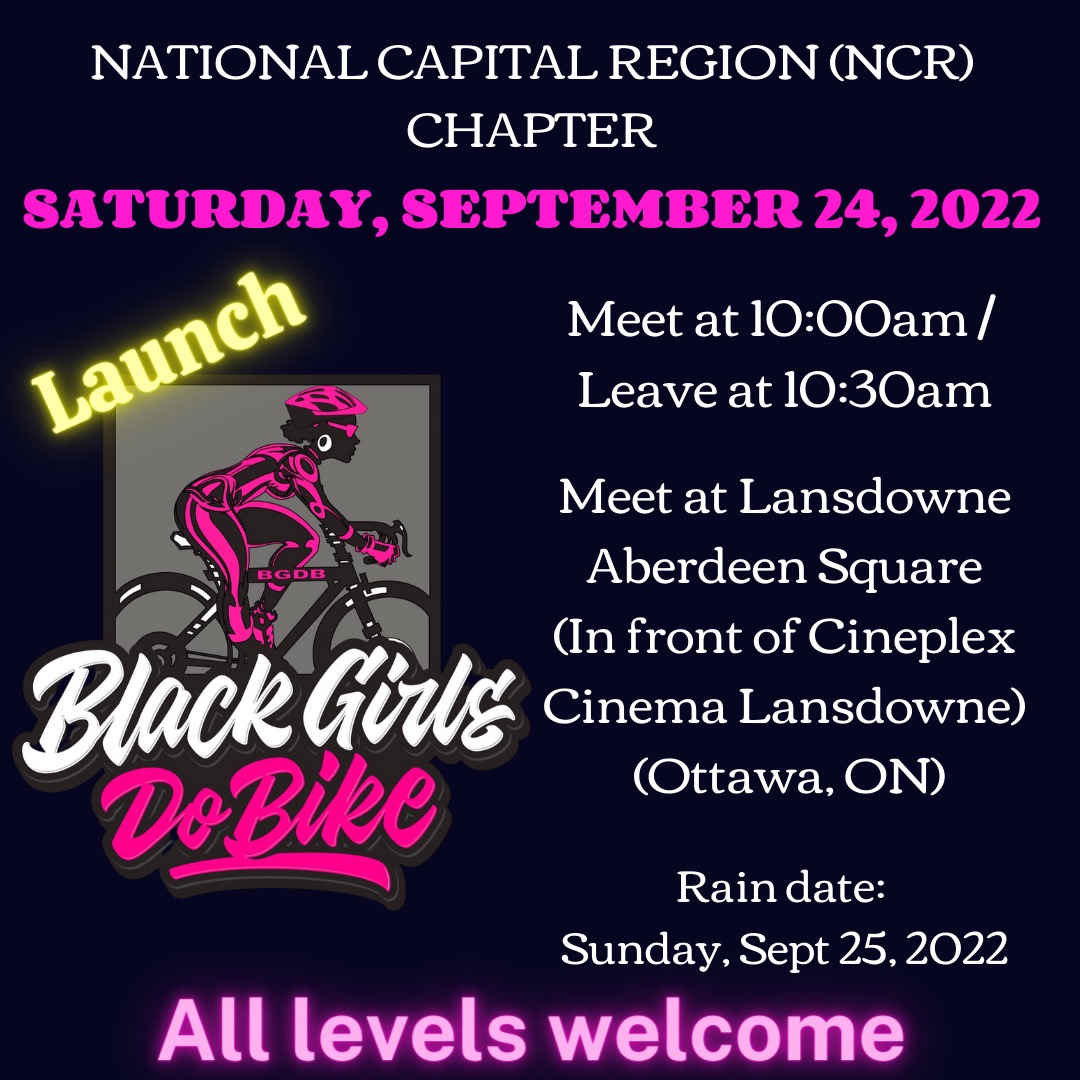 See it! Think it! Do it!!

We could not let our sistas down South <a href="/blackgrlsdobike/">Black Girls Do Bike</a> have all the fun.

Join <a href="/STACEYANN_M/">SA Morris</a> and I in the inaugural #BlackGirlsDoRide #Ottawa #NCR  on Saturday September 24th.

Bring a friend.<a href="/ManteMolepo/">Mante Molepo (she/her/elle)</a> <a href="/d_owusuakyeeah/">Debbie Owusu-Akyeeah</a> <a href="/Bekanecycles/">BÉKANE CYCLES</a> <a href="/yolandebouka/">Dr. Yolande Bouka</a>