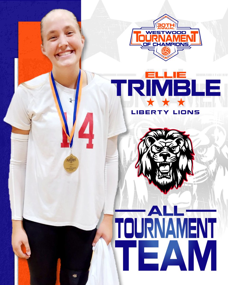 Congratulations to <a href="/LibertyGirlsVB/">LibertyGirlsVolleyball</a> Ellie Trimble on being selected to this years All Tournament Team.

#AllTourney