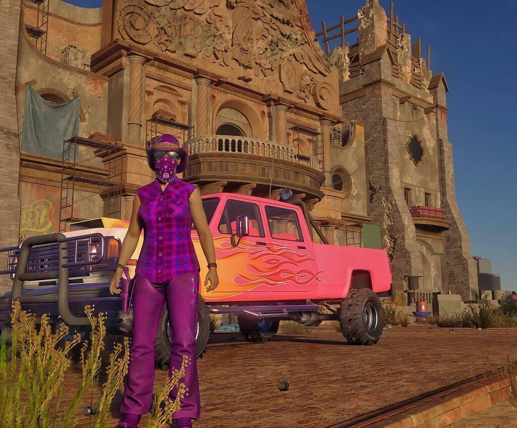 peculiarwolf84's tweet photo. Take me to church… 

One more. This time with the truck.
#SaintsRow #ingamesphotography #videogaming #ingamephoto #volition https://t.co/N9PdbvU4ku https://t.co/jLouiKRzP7