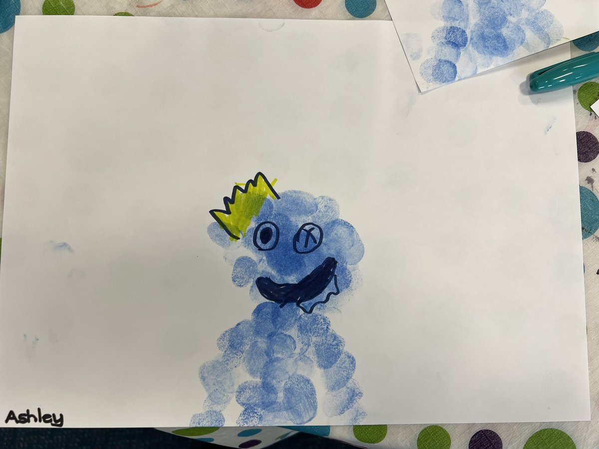 kristyhouten's tweet photo. Monday morning art and chats. Such a great way to start the day and to settle the students into a week of learning. Today they explored Fingerprint Art. ππ #sensoryart #mcclass #ballinaps https://t.co/hYsQo9utvJ