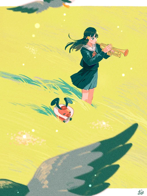 草原と音楽 