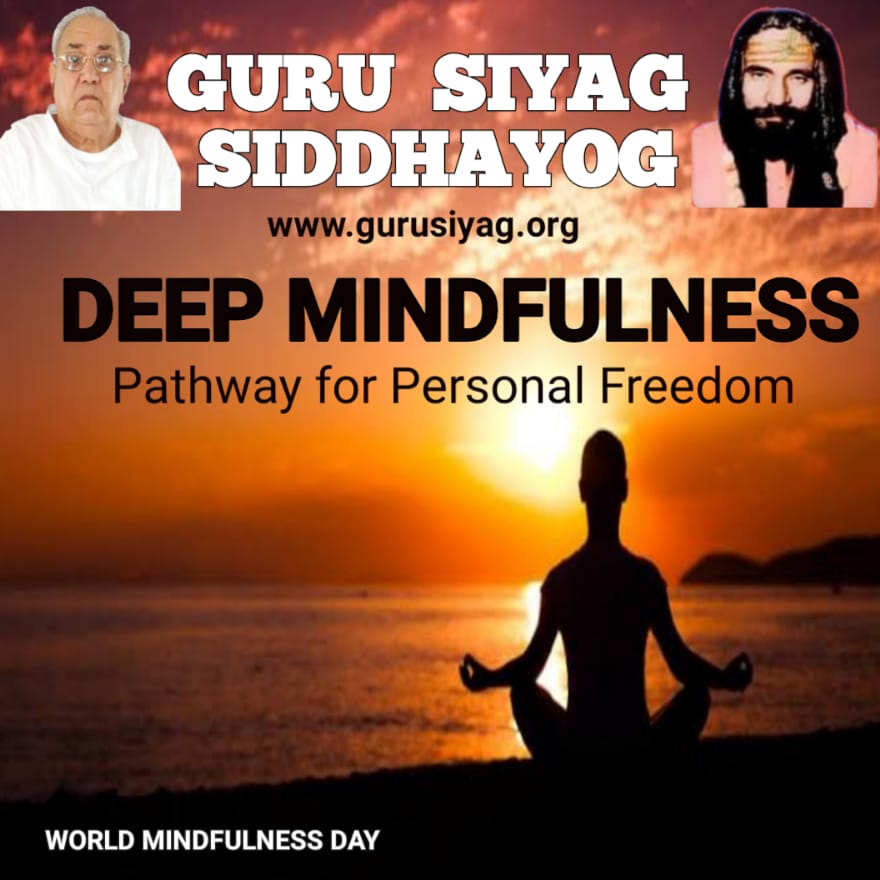 Gury Siyag Siddhayoga is the mindfulness practice which has been found to be a key element in stress reduction and overall happiness.
#mindfulnessday2022