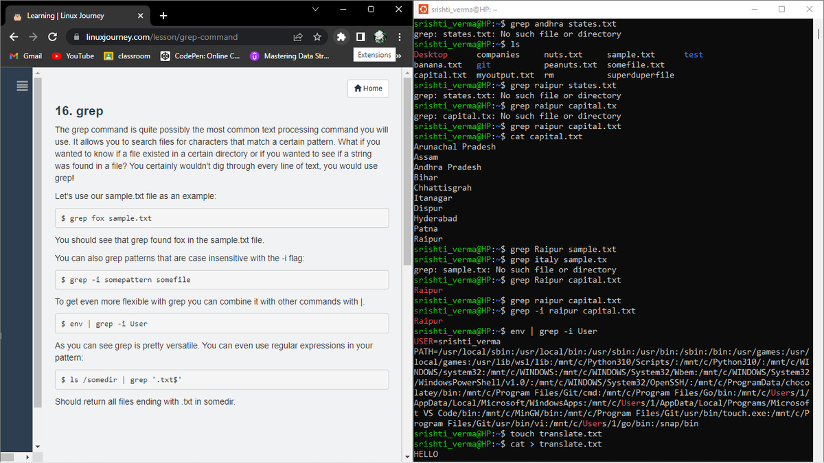 srishtiv424's tweet photo. Day 2 of #100daysofcode
-learnt text manipulation in linux
was really fun :)
#linux #linuxJourney #DevOps https://t.co/S5cVkXrLnC