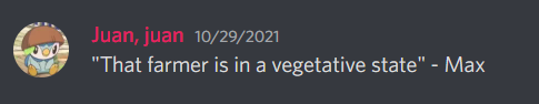 CropsCursed's tweet photo. More srs dev quotes from a srs game dev team

#indiedev #gamedev https://t.co/pl2oxwa01i
