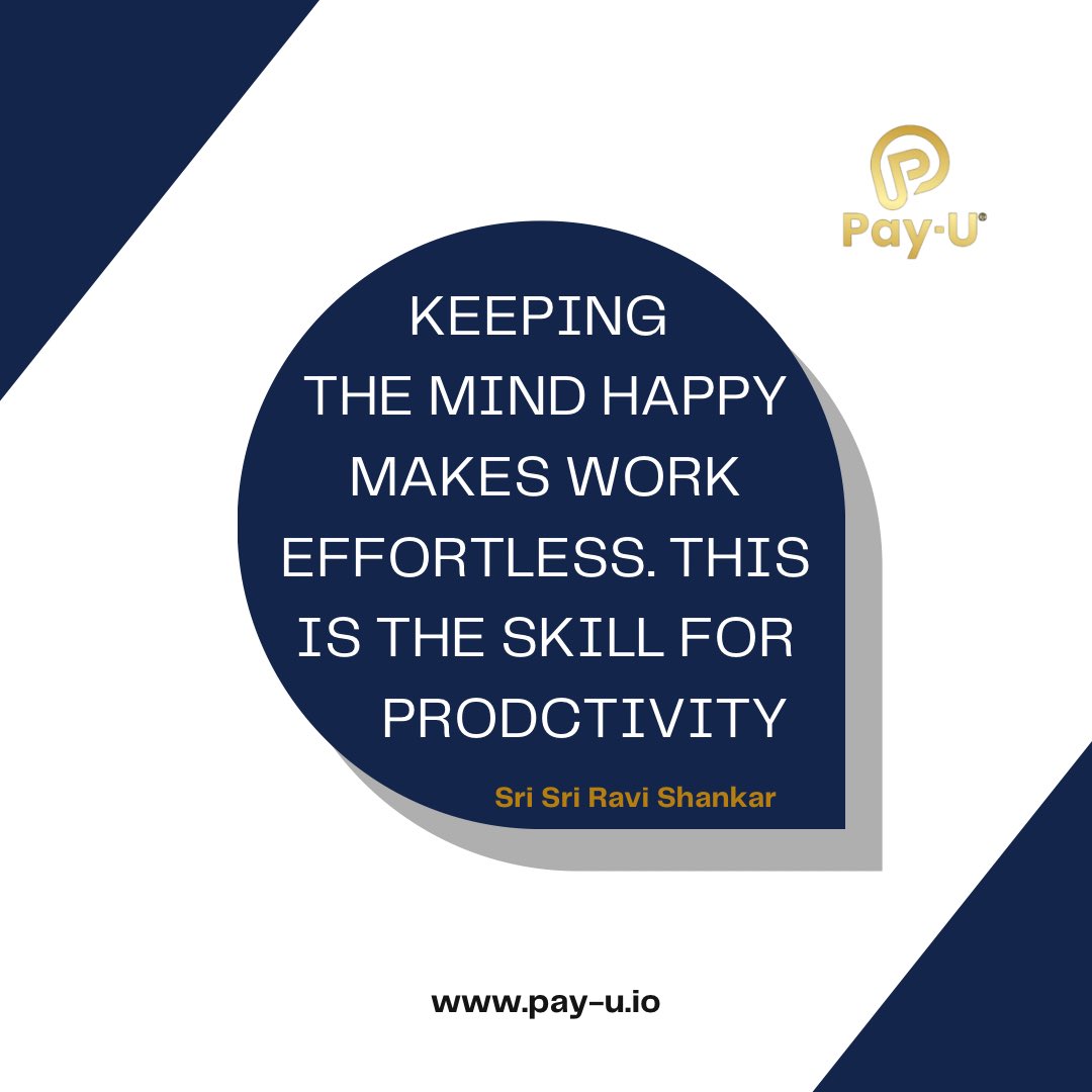 Pay_UTech's tweet photo. Happiness is an ingredient for effortless work and productivity.

This week, keep your mind happy and wear an encouraging smile to strengthen those around you. 

Be awesome this week
Good morning
Happy new week

#newweek #happynewweek #thisweek #effortlesswork #productivity https://t.co/uZg1umT0Ko