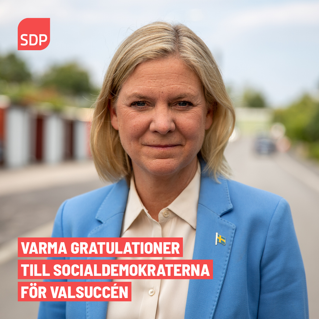 Sosialidemokraatit on Twitter: "Lämpimät onnittelut Ruotsin ...