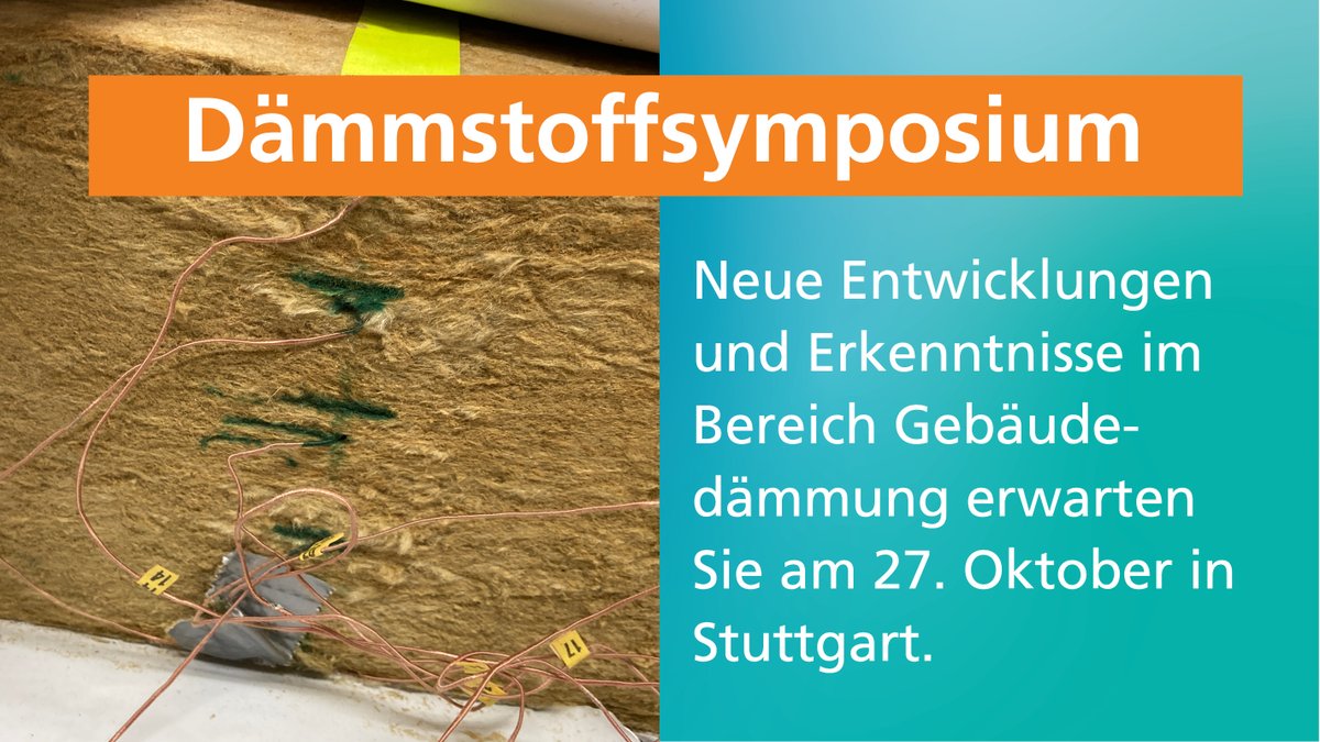 Fraunhofer_IBP's tweet photo. Sind Sie interessiert an innovativer #Forschung im Bereich der #Gebäudedämmung? Wir laden Sie herzlich zu unserem #Symposium am 27. Oktober 2022 ein! Freuen Sie sich auf neue Entwicklungen im Bereich der #Dämmstoffe und energieeffizienten #Bausysteme.  https://t.co/rHjytkdHUL https://t.co/qxnjVcR4zU