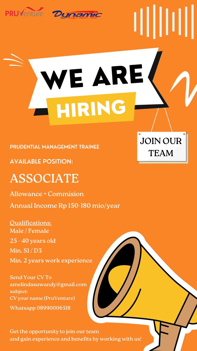 amelindAS's tweet photo. JOB VACANCY 📢 https://t.co/ydU5grgryi
