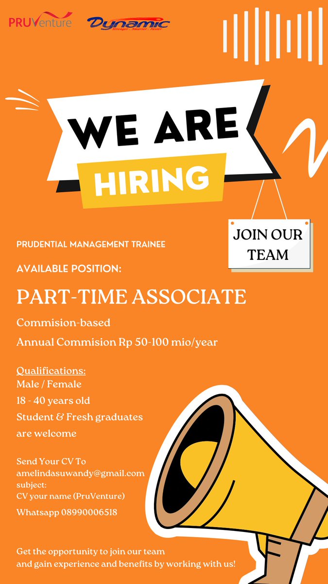amelindAS's tweet photo. JOB VACANCY 📢 https://t.co/ydU5grgryi