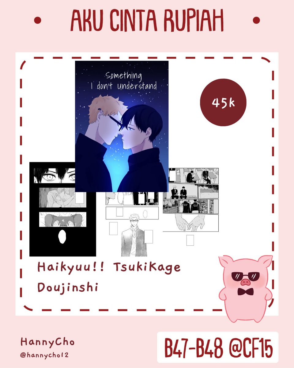 My catalogue for Comifuro 15
You can book on the link below.

Katalog untuk Comifuro 15. Kalian bisa booking dibawah ya.
https://t.co/Bly7ArZxLE

[ RT and share are very appreciated 💕}

#comifuro15 #cf15 #tsukikage #genshinimpact #haikyuu #comifuro15catalogue 