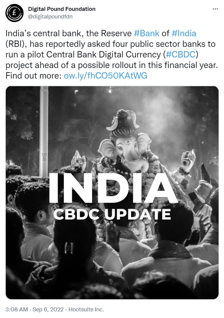 Cryptoinsightuk's tweet photo. Now we have addressed Ripple's goals with domestic banks, I think it's time we move on to speculate about their Central Bank and a CBDC coming out of India (this financial year).

Why / How may Ripple and the #XRPL be involved?

This is where we get speculative, but bare with me. https://t.co/XBjyAg7ltI