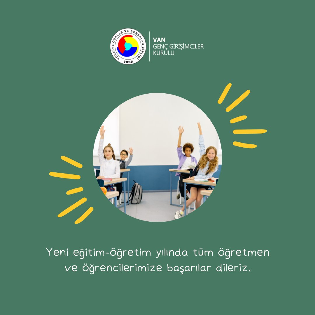 Yeni eğitim-öğretim yılında tüm öğretmen ve öğrencilerimize başarılar dileriz.