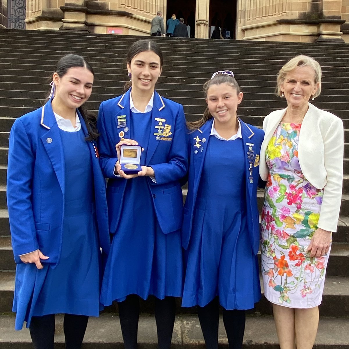 Loreto_LK's tweet photo. Congratulations to Olivia who was awarded the 2022 Archbishop of Sydney Award for Student Excellence at St Mary's Cathedral College Hall. Olivia is most deserving of this award, a true Mary Ward woman who has used her gifts with confidence and generosity in the service of others. https://t.co/0aANIHPTUj