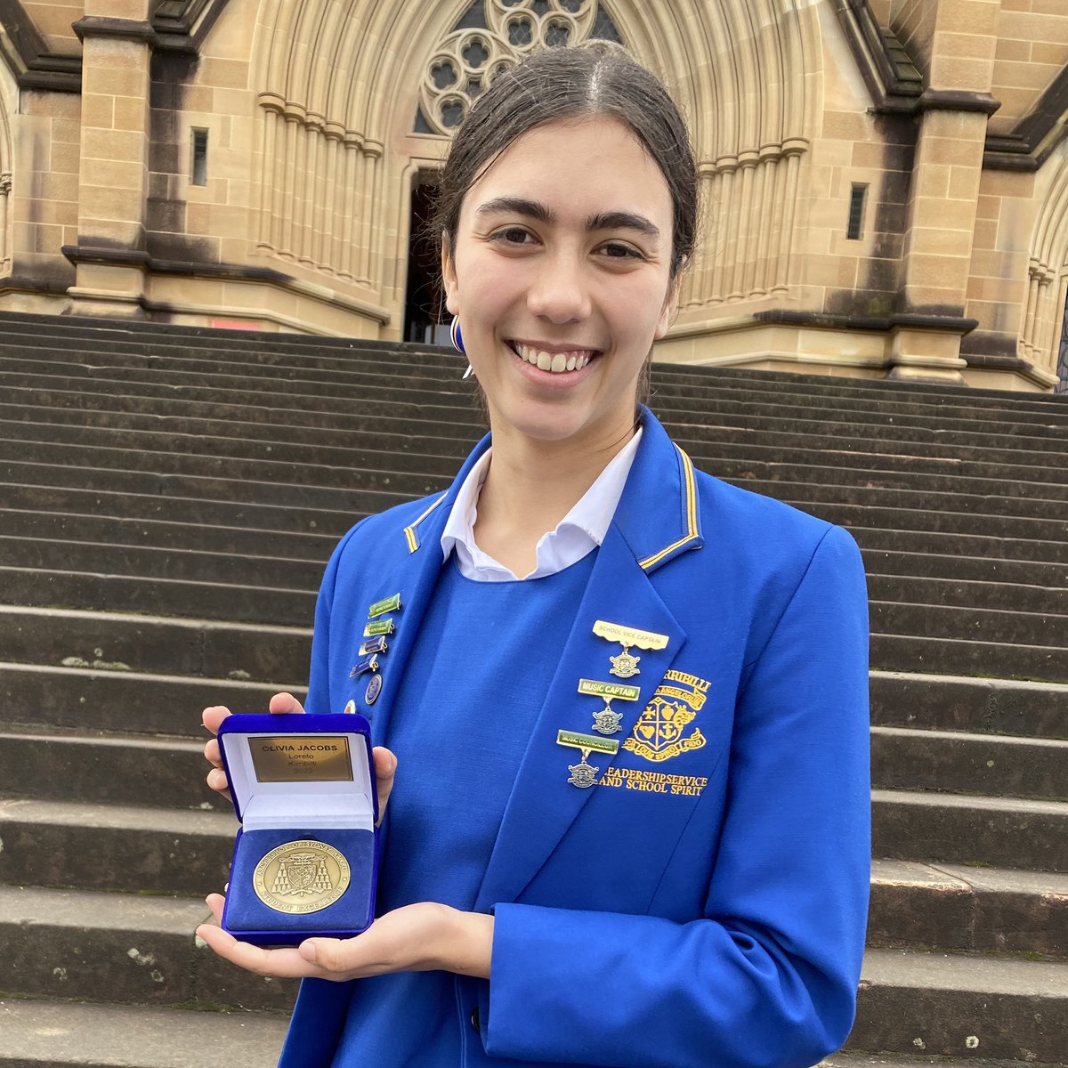Loreto_LK's tweet photo. Congratulations to Olivia who was awarded the 2022 Archbishop of Sydney Award for Student Excellence at St Mary's Cathedral College Hall. Olivia is most deserving of this award, a true Mary Ward woman who has used her gifts with confidence and generosity in the service of others. https://t.co/0aANIHPTUj