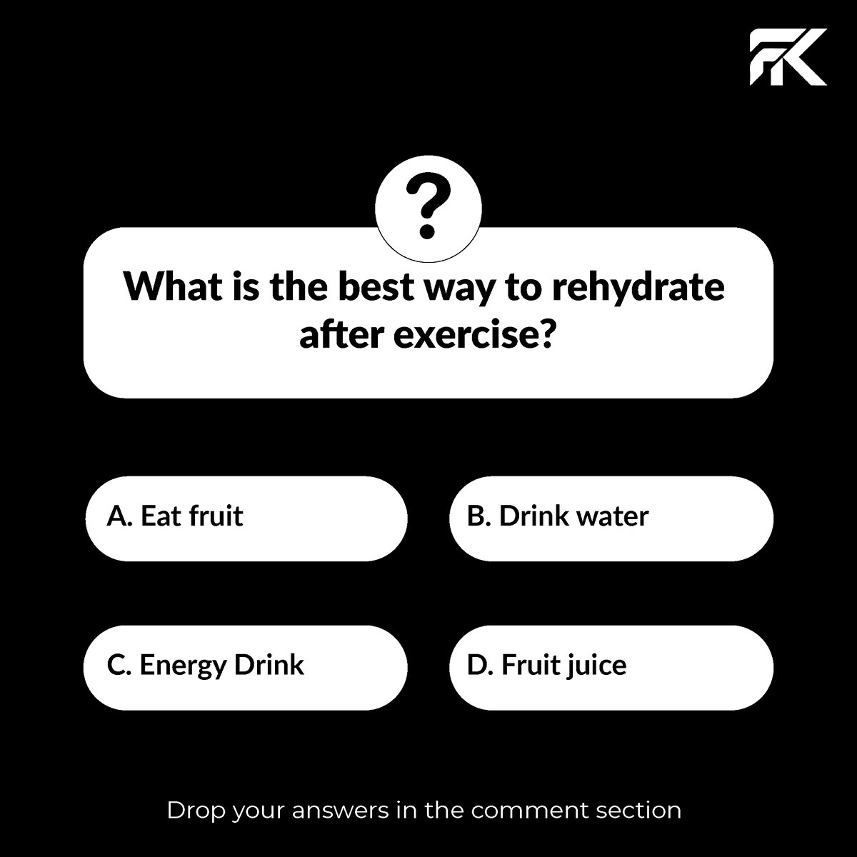 FitKilter's tweet photo. Guess the answer ??
.
#guessinggame 
.
#fitkilter #fk #fitkilterfam #fkfitness #fitness #workout #fit #motivation #fktraining #health #sports #qna #questions #guess #guesstheanswer https://t.co/JtlsdDGzSS