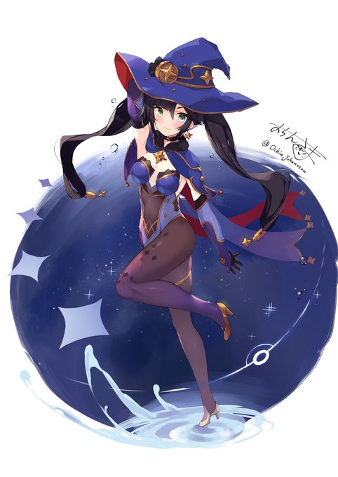 3日目 モナ/Mona(原神)
#100日チャレンジ 
#GenshinImpact
#原神
#モナ 
#Mona
#莫娜 